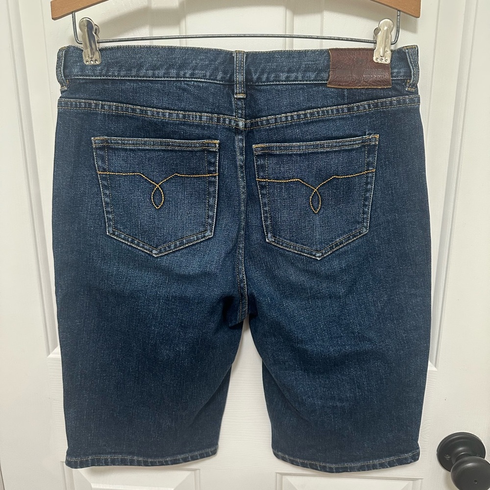 Lauren Ralph Lauren Dark Blue Denim Bermuda Shorts women’s size 6P - Picture 5 of 6
